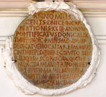 Alla ricerca della chiesa perduta. L’iscrizione di S. Cecilia de Campo a Casa delle Letterature