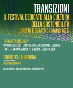Transizioni - il Festival dedicato alla cultura della sostenibilità