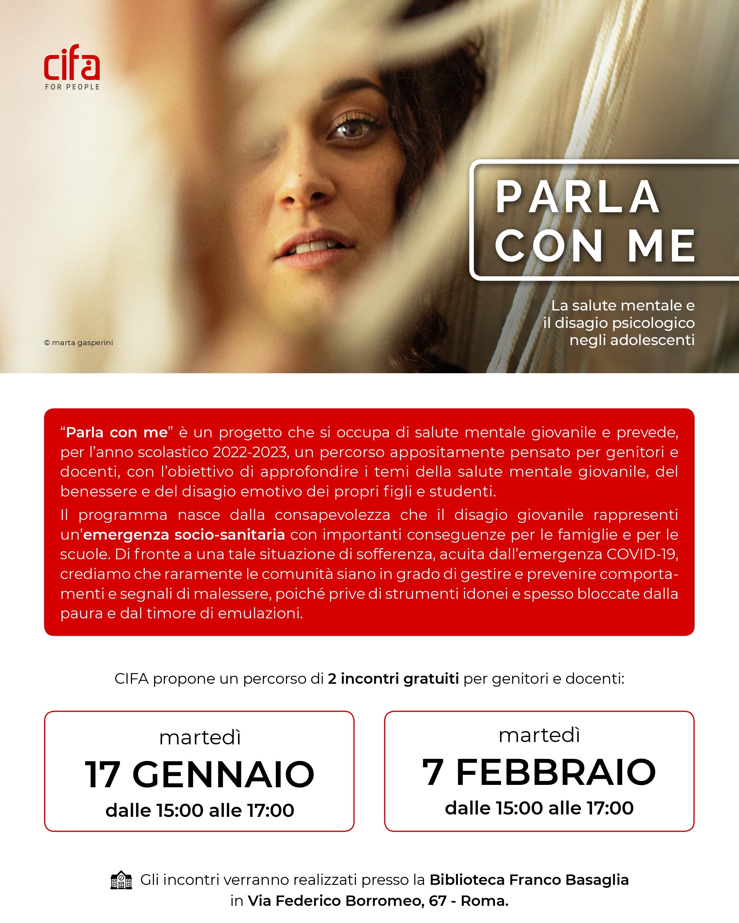 ATTIVITA' ANNULLATA - Parla con me