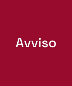 AVVISO DI CHIUSURA
