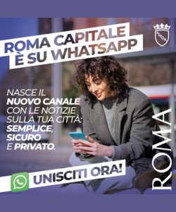 Iscriviti al canale WhatsApp di Roma Capitale