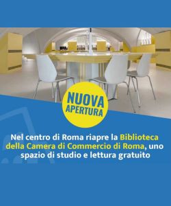 Apre la biblioteca della Camera di Commercio di Roma