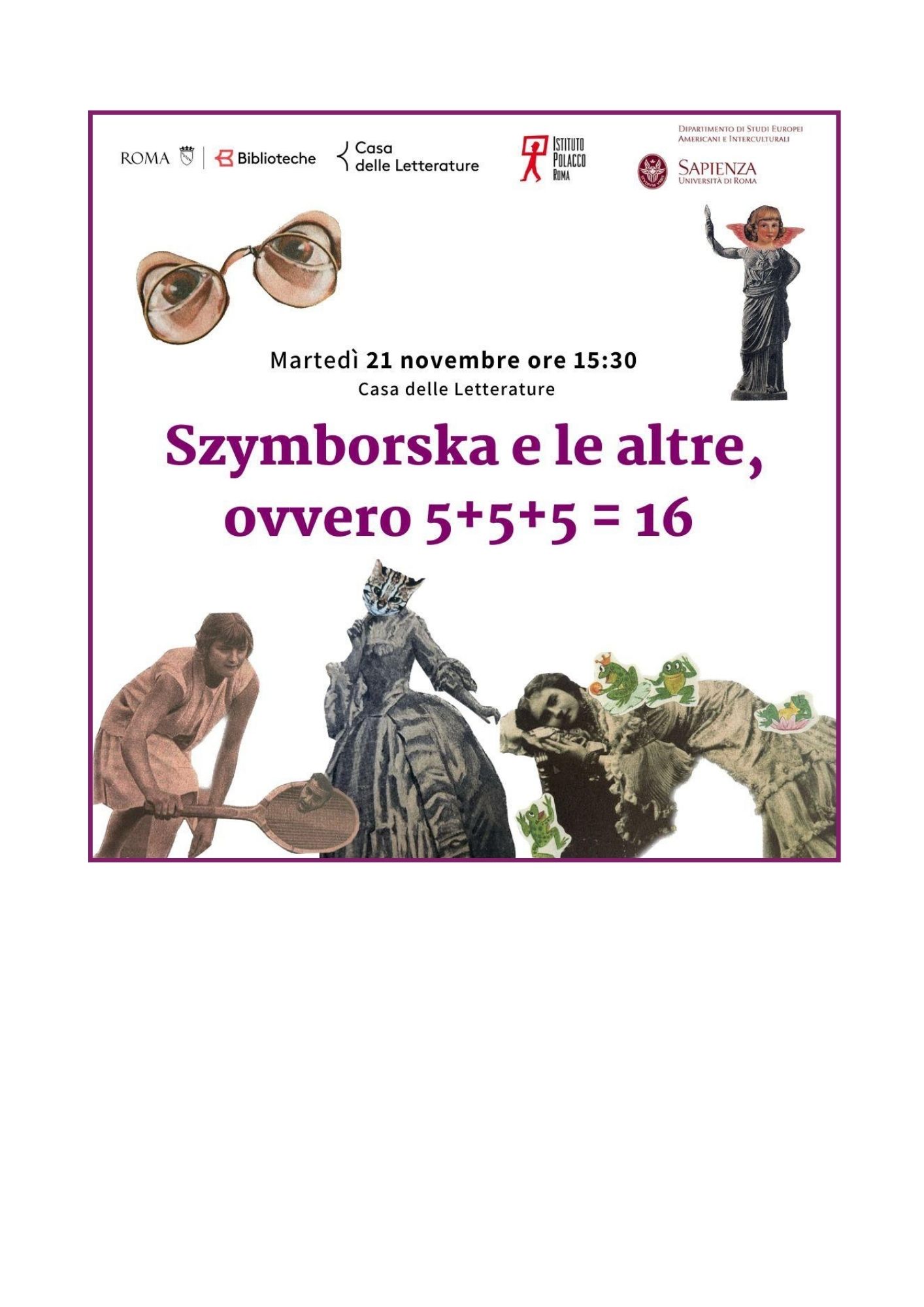 Szymborska e le altre, ovvero 5+5+5 = 16