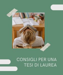 Consigli per una tesi di laurea