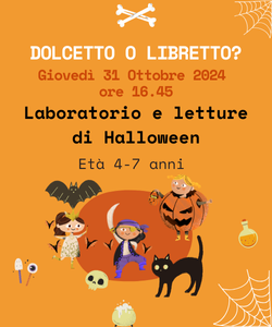 Dolcetto o libretto? Laboratorio e letture di Halloween