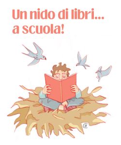 Un nido di libri a scuola
