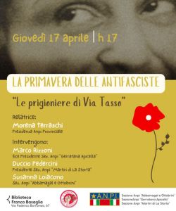 Primavera delle antifasciste - Le prigioniere di Via Tasso