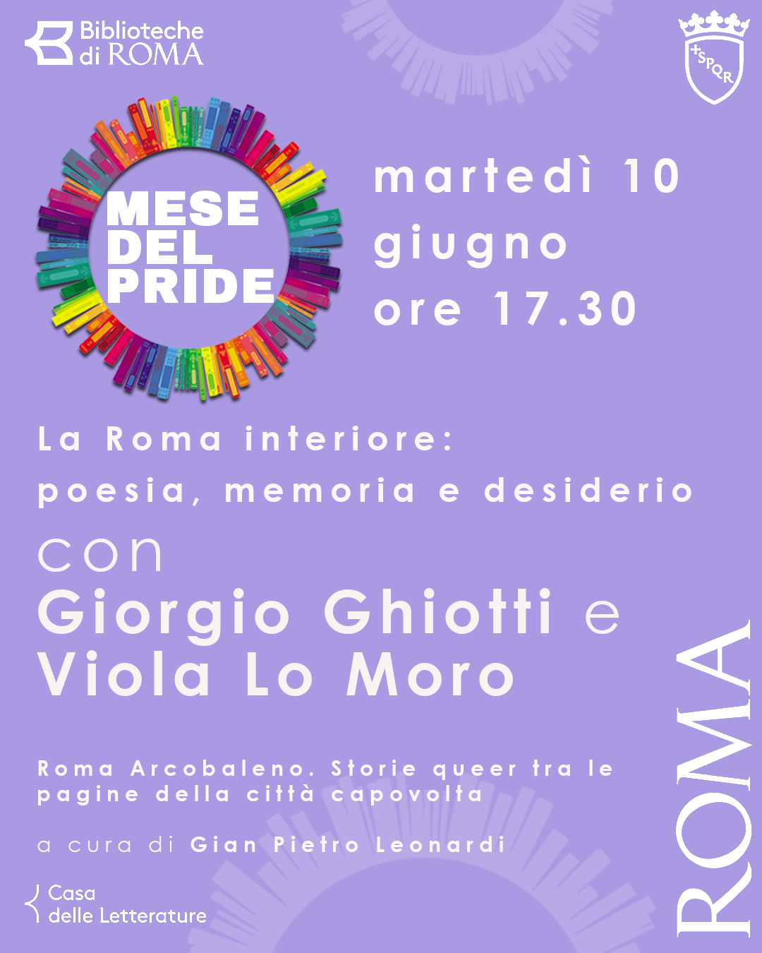 La Roma interiore: poesia, memoria e desiderio con Giorgio Ghiotti e Viola Lo Moro
