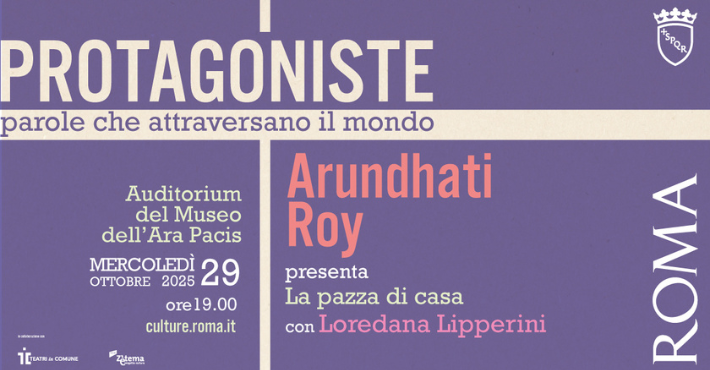 Arundhati Roy a “PROTAGONISTE. Parole che attraversano il mondo”