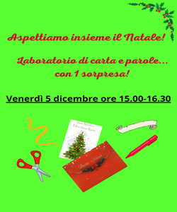 Aspettiamo insieme il Natale! Laboratorio di carta e parole