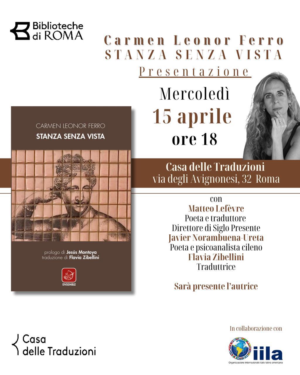 Stanza senza vista, di Carmen Leonor Ferro