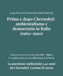 Prima e dopo Chernobyl: ambientalismo e democrazia in Italia (1960-1990)