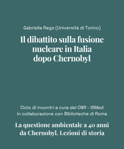 Il dibattito sulla fusione nucleare in Italia dopo Chernobyl