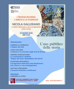 Nicola Gallerano. A trent'anni dalla sua scomparsa (1996-2026)