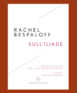 Sull'Iliade di Rachel Bespaloff a cura di Cristina Guarnieri