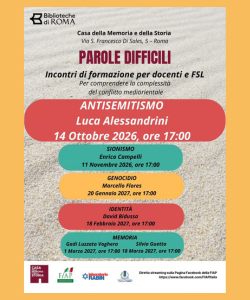 &ldquo;Antisemitismo" con Luca Alessandrini