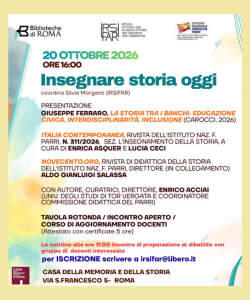 Insegnare storia oggi