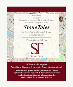 Stone Tales. Le iscrizioni medievali di Roma a portata di App