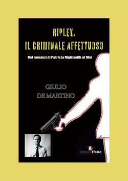 Ripley. Il criminale affettuoso
